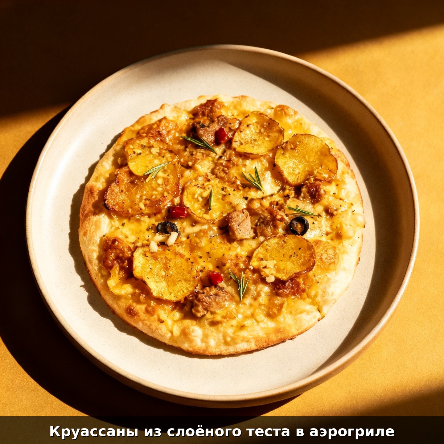 Круассаны из слоёного теста в аэрогриле