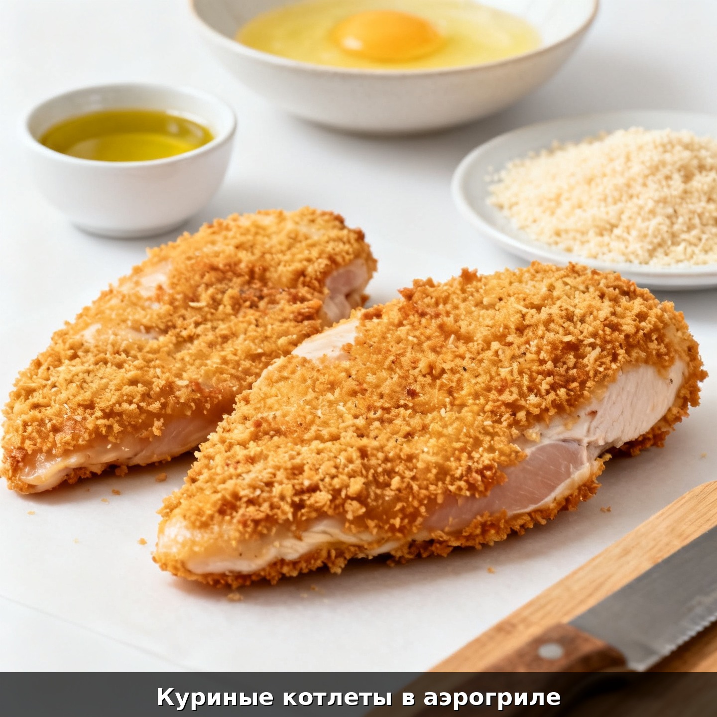 Куриные котлеты в аэрогриле