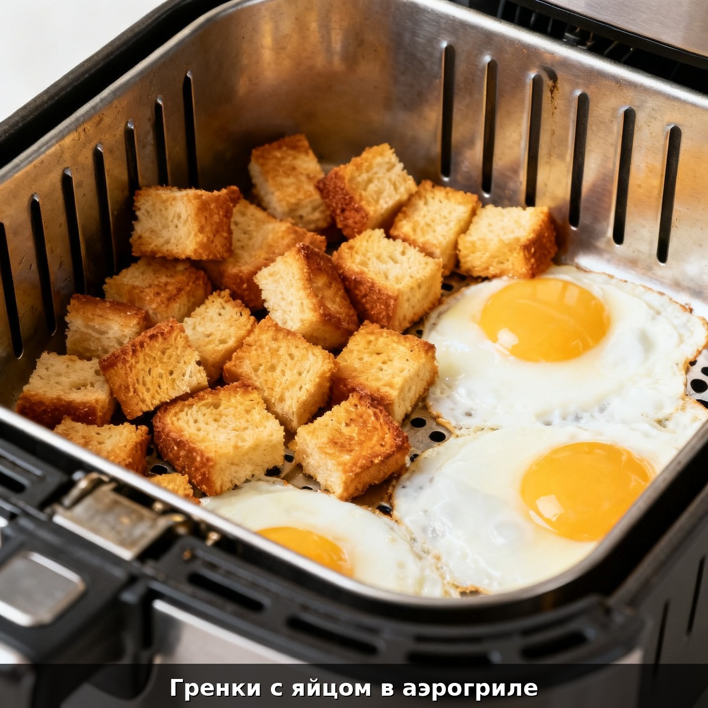 Гренки с яйцом в аэрогриле