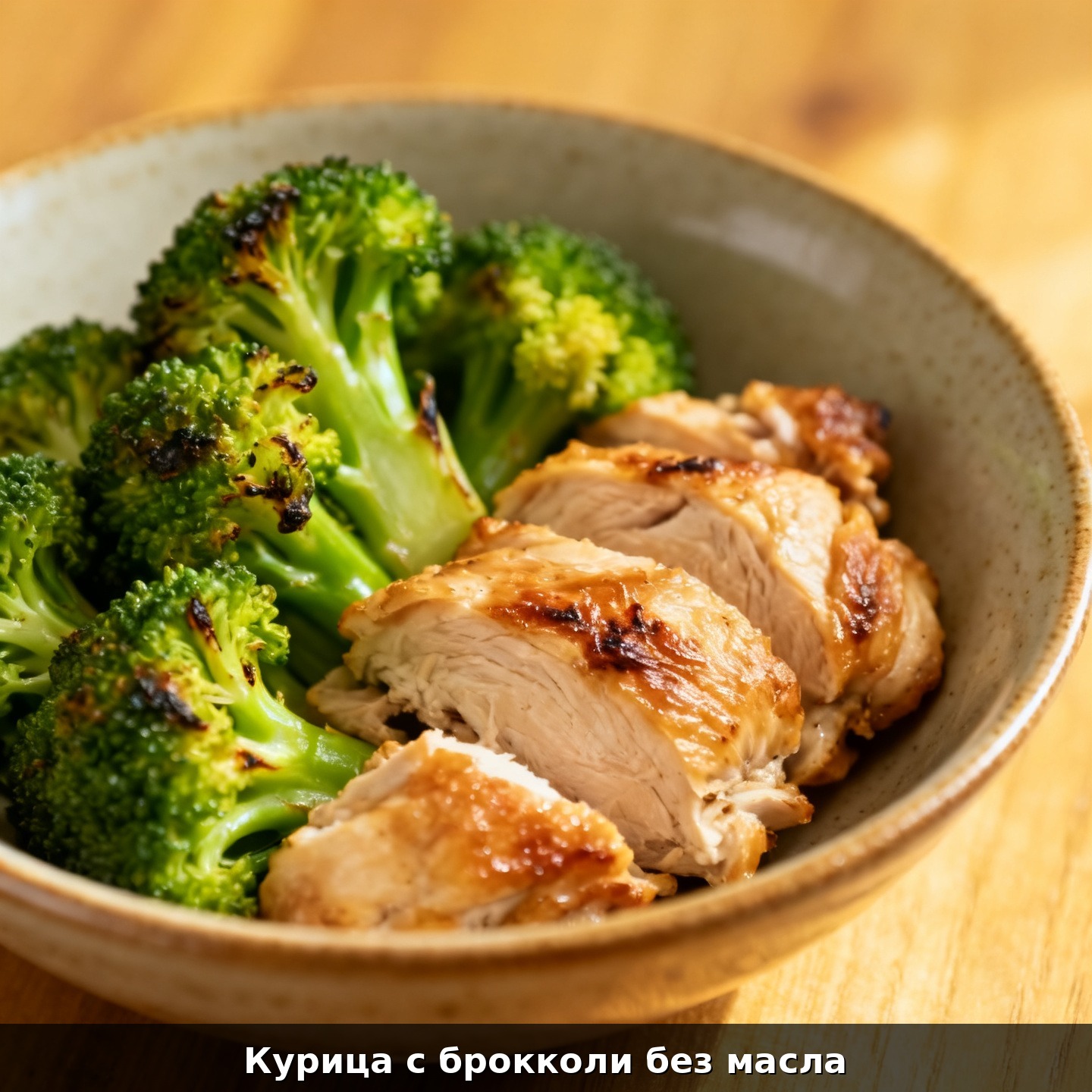 Курица с брокколи без масла