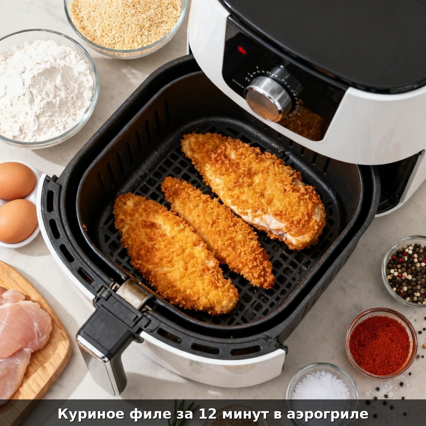Куриное филе за 12 минут в аэрогриле