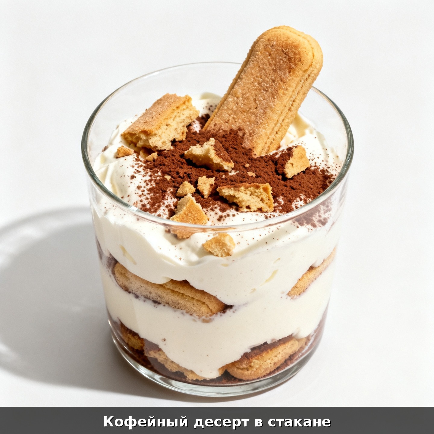 Кофейный десерт в стакане