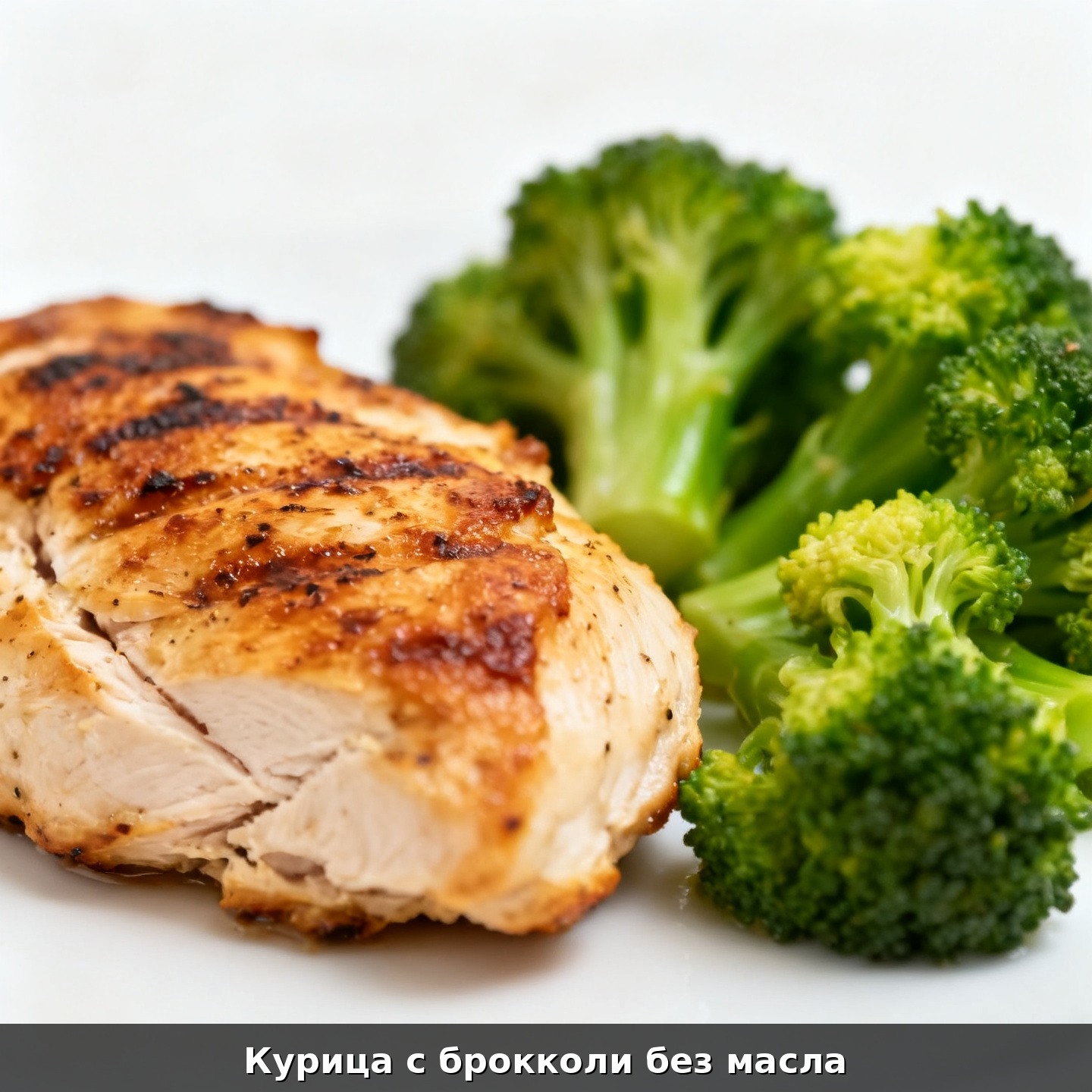 Курица с брокколи без масла