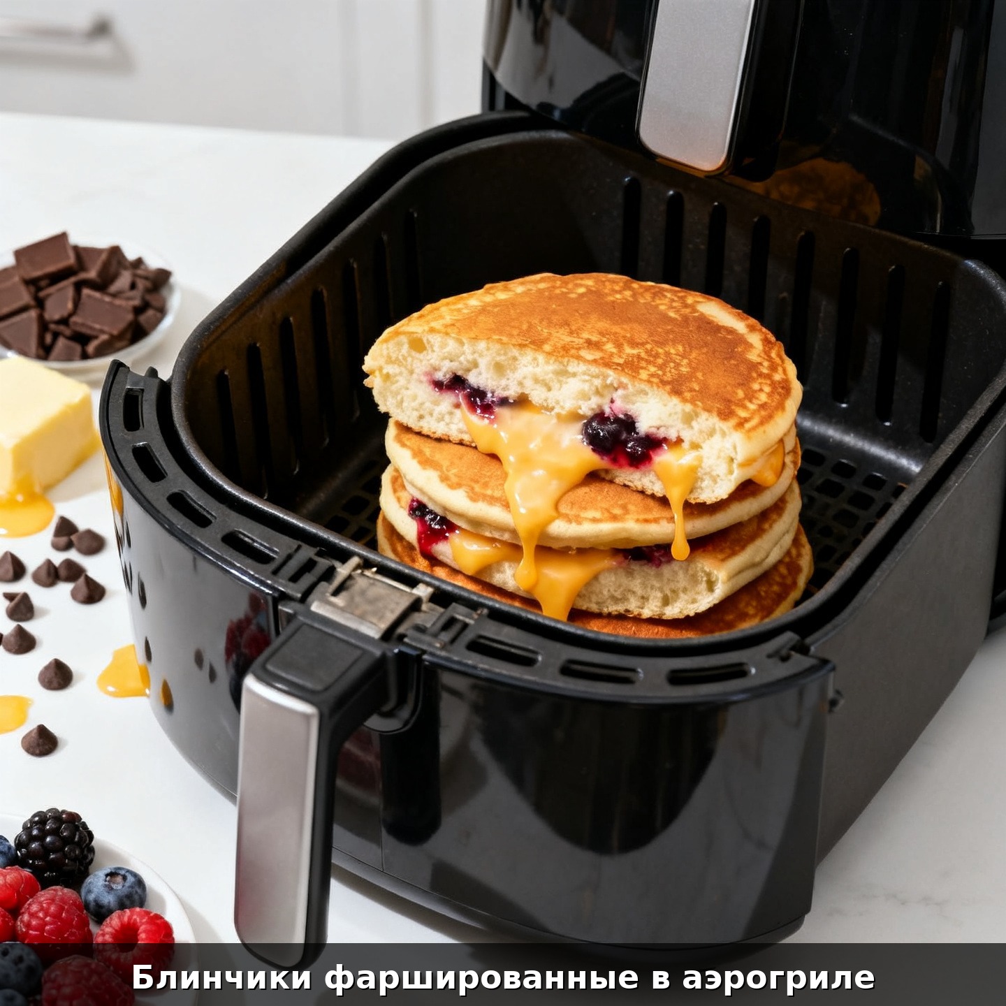 Блинчики фаршированные в аэрогриле