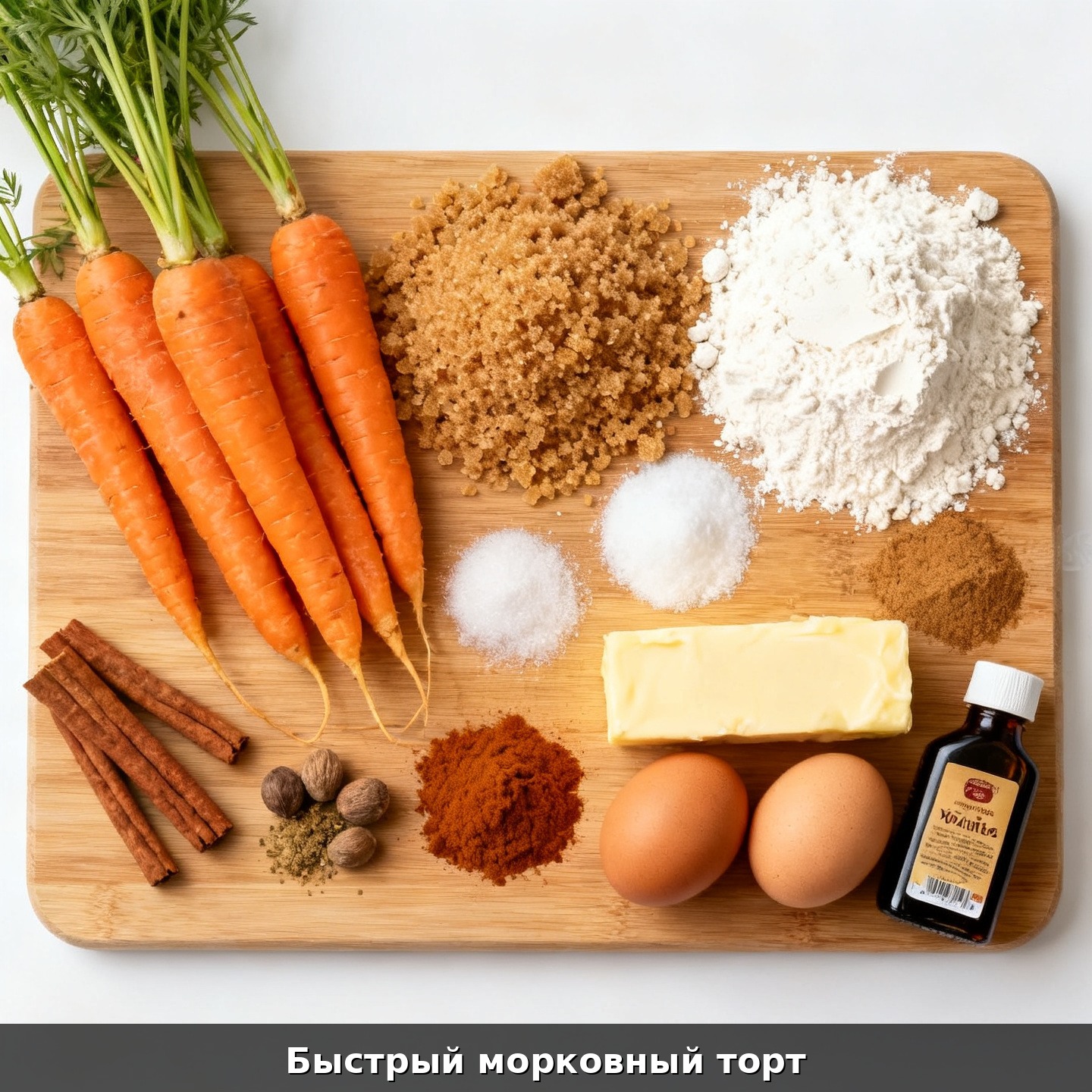 Быстрый морковный торт