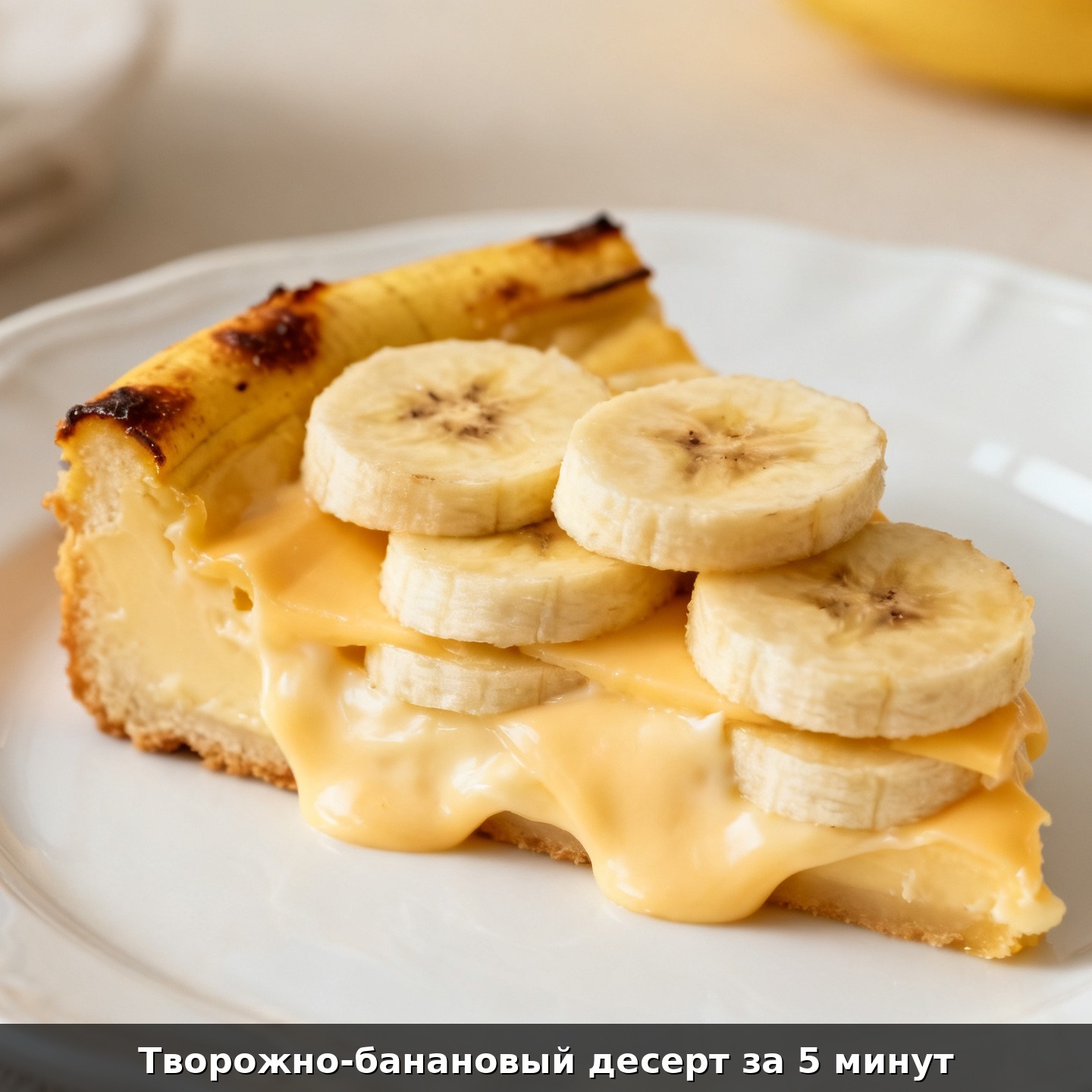 Творожно-банановый десерт за 5 минут