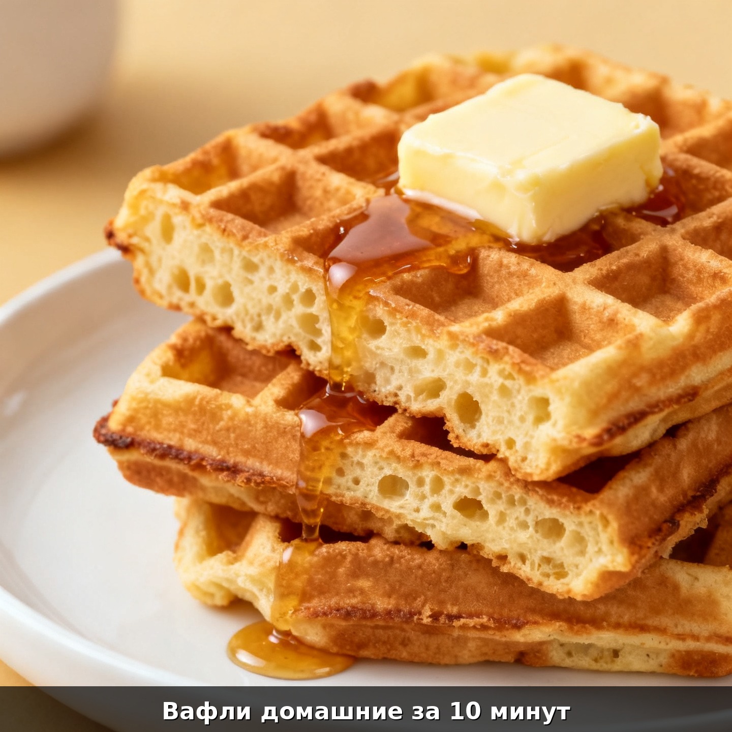 Вафли домашние за 10 минут