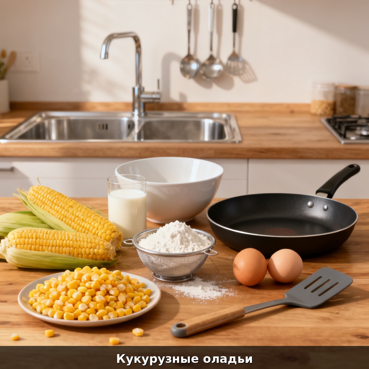 Кукурузные оладьи
