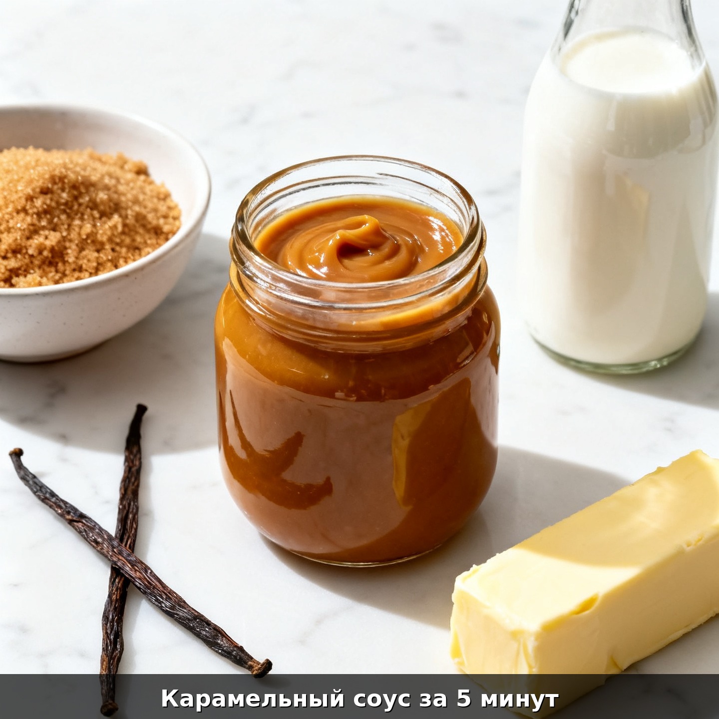 Карамельный соус за 5 минут