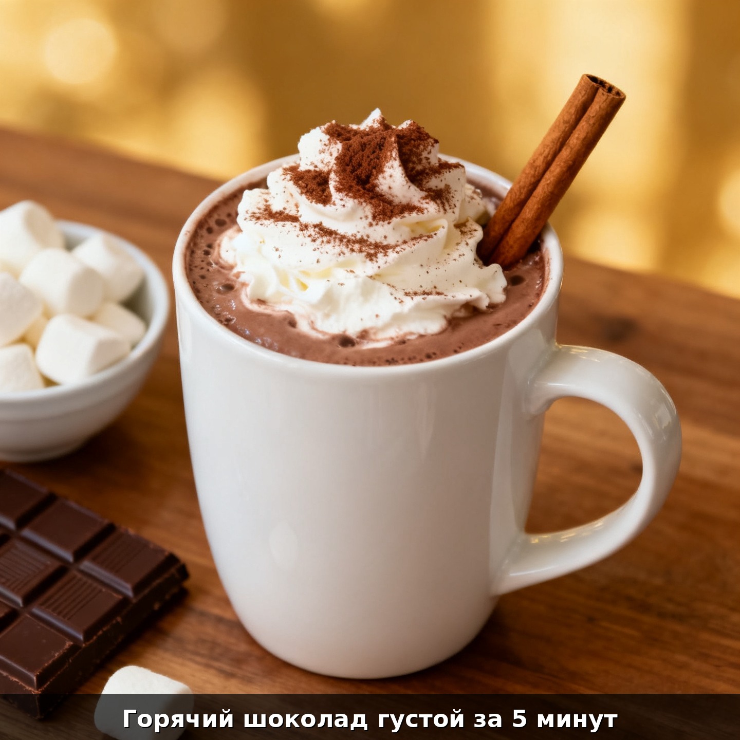 Горячий шоколад густой за 5 минут