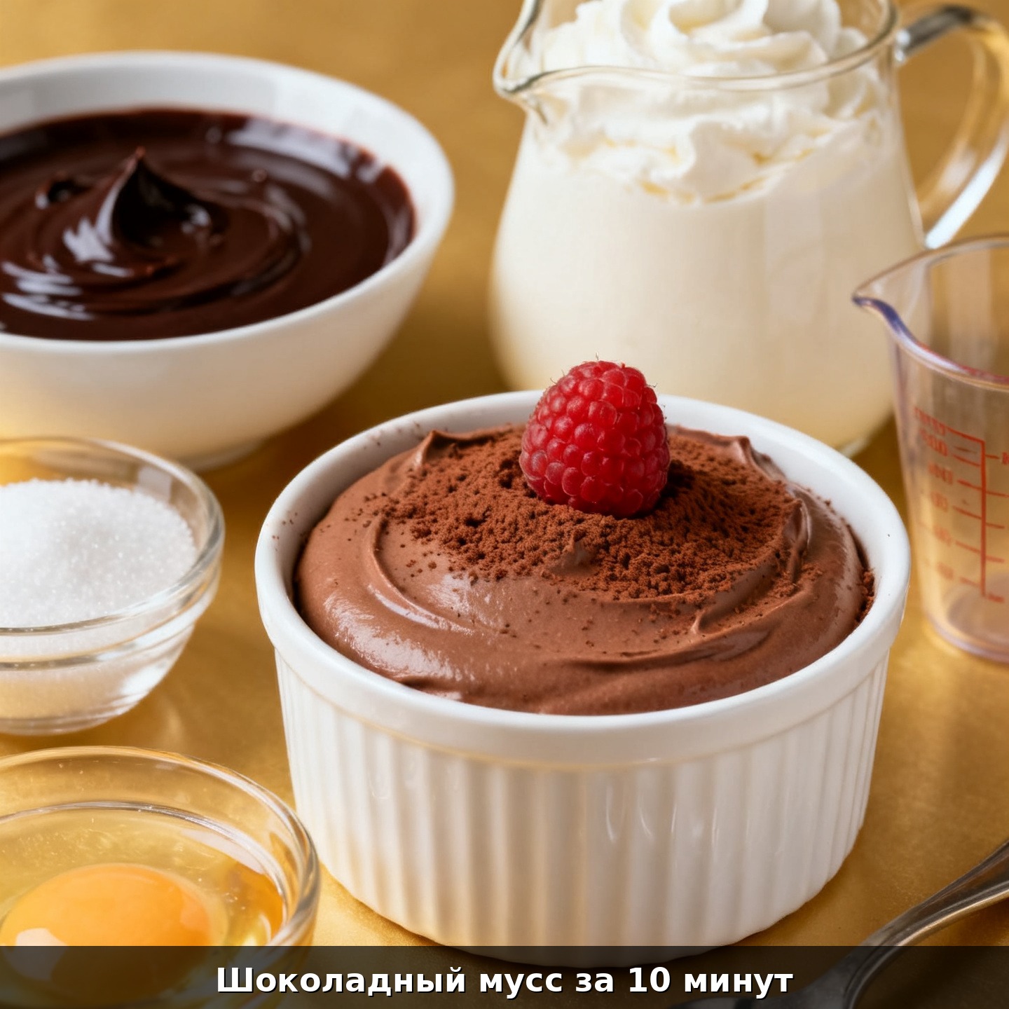 Шоколадный мусс за 10 минут