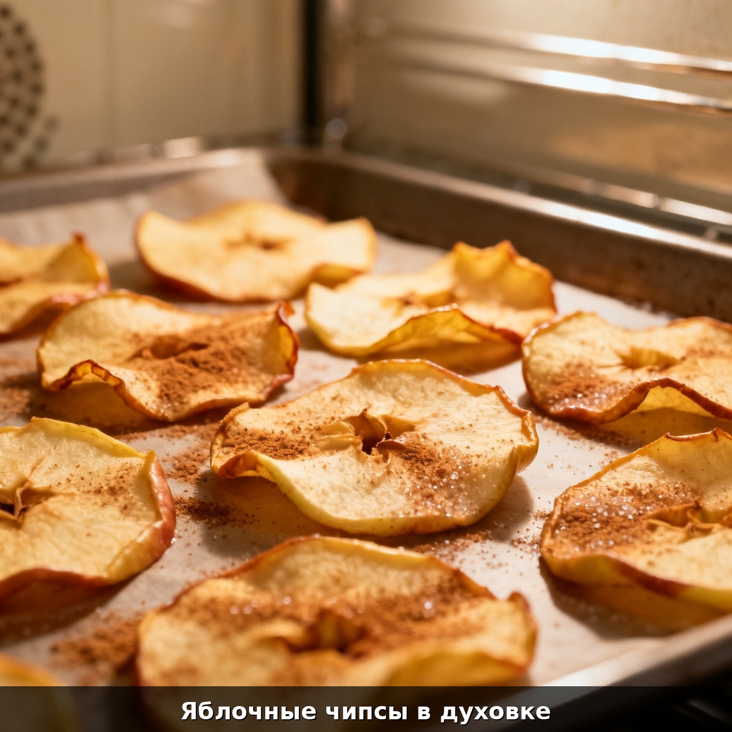 Яблочные чипсы в духовке