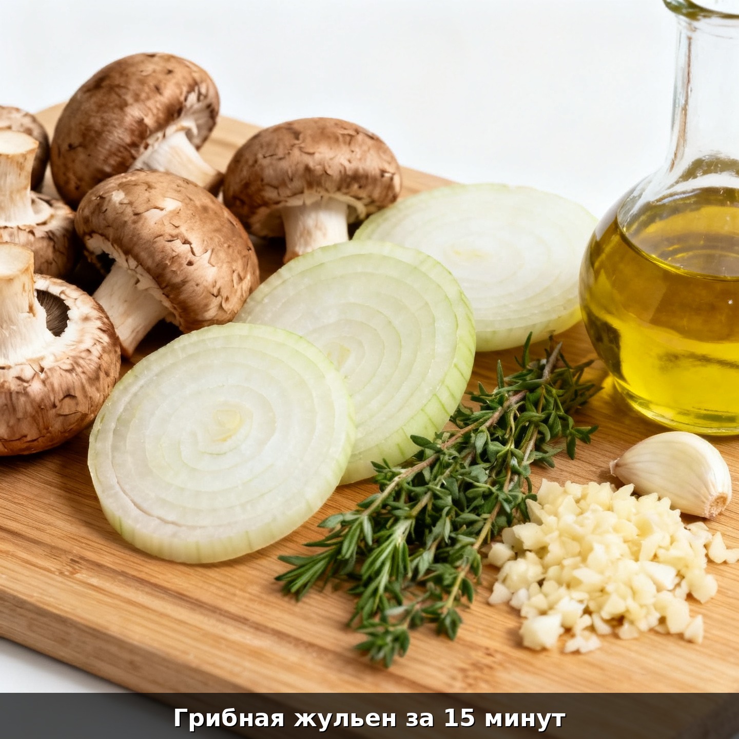 Грибная жульен за 15 минут