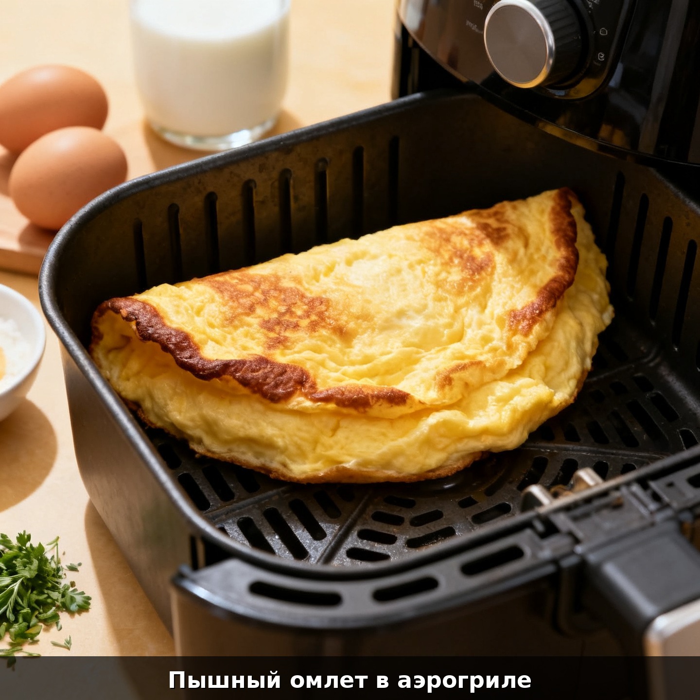 Пышный омлет в аэрогриле