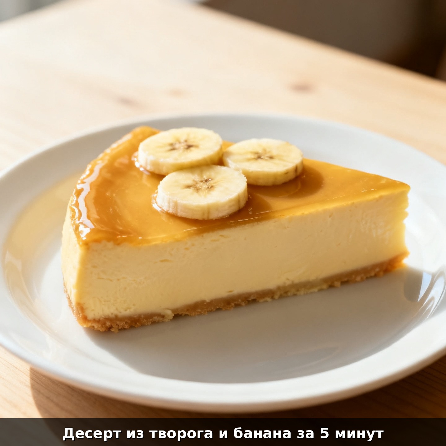 Десерт из творога и банана за 5 минут