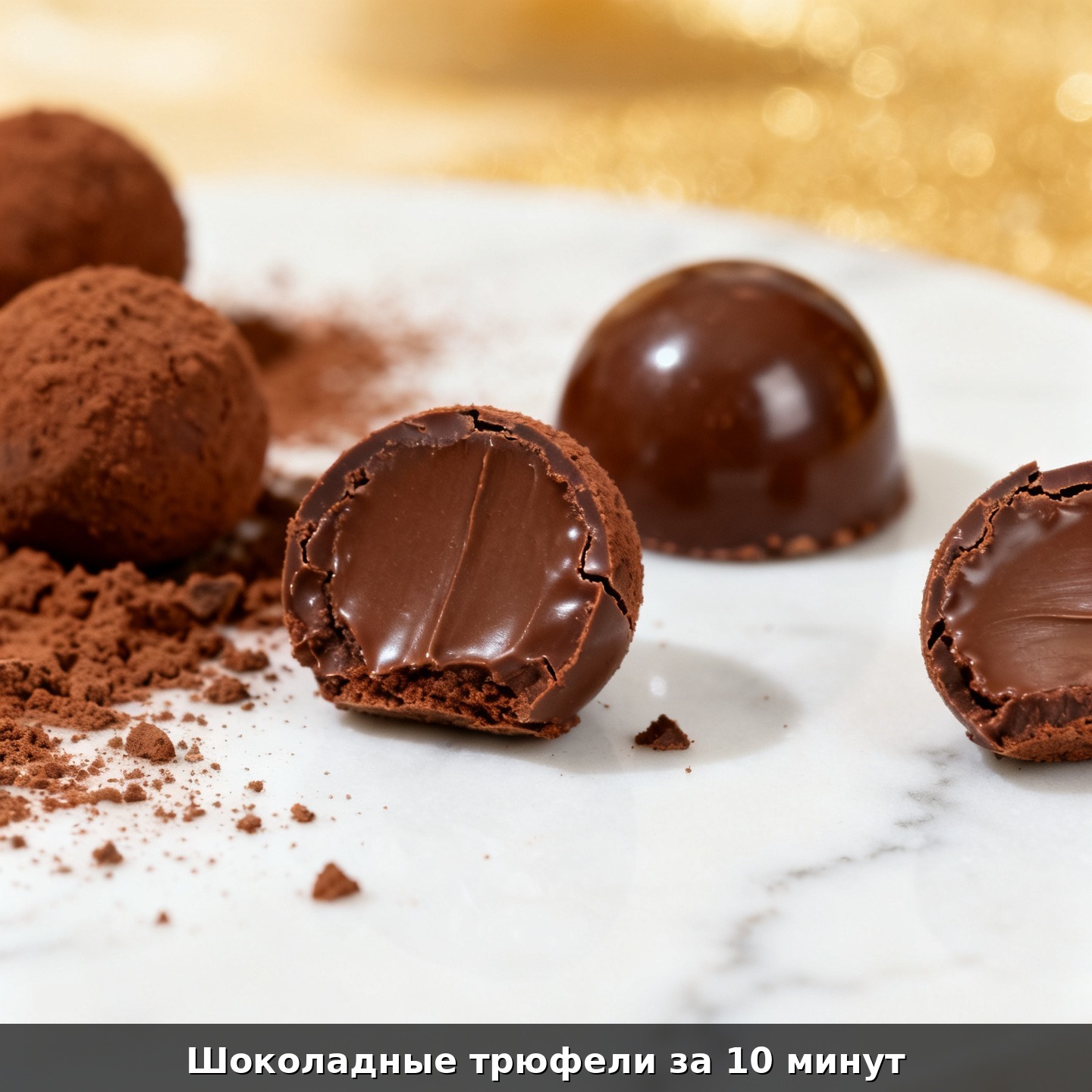 Шоколадные трюфели за 10 минут
