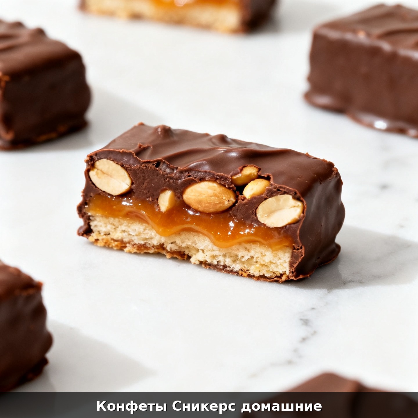 Конфеты Сникерс домашние