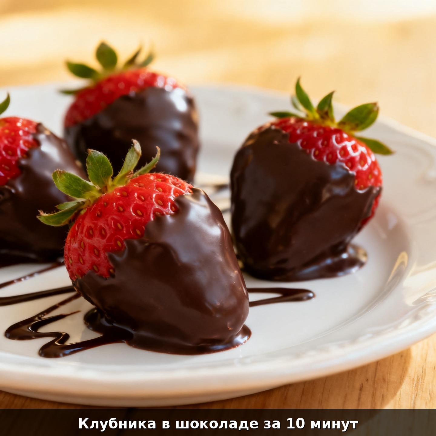 Клубника в шоколаде за 10 минут
