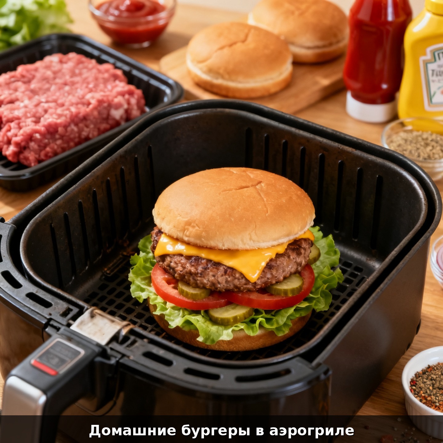 Домашние бургеры в аэрогриле