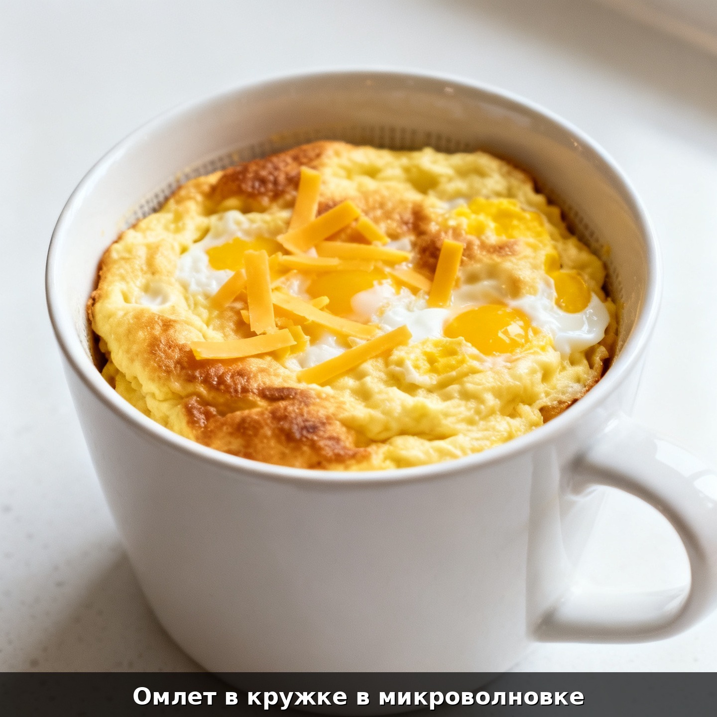 Омлет в кружке в микроволновке