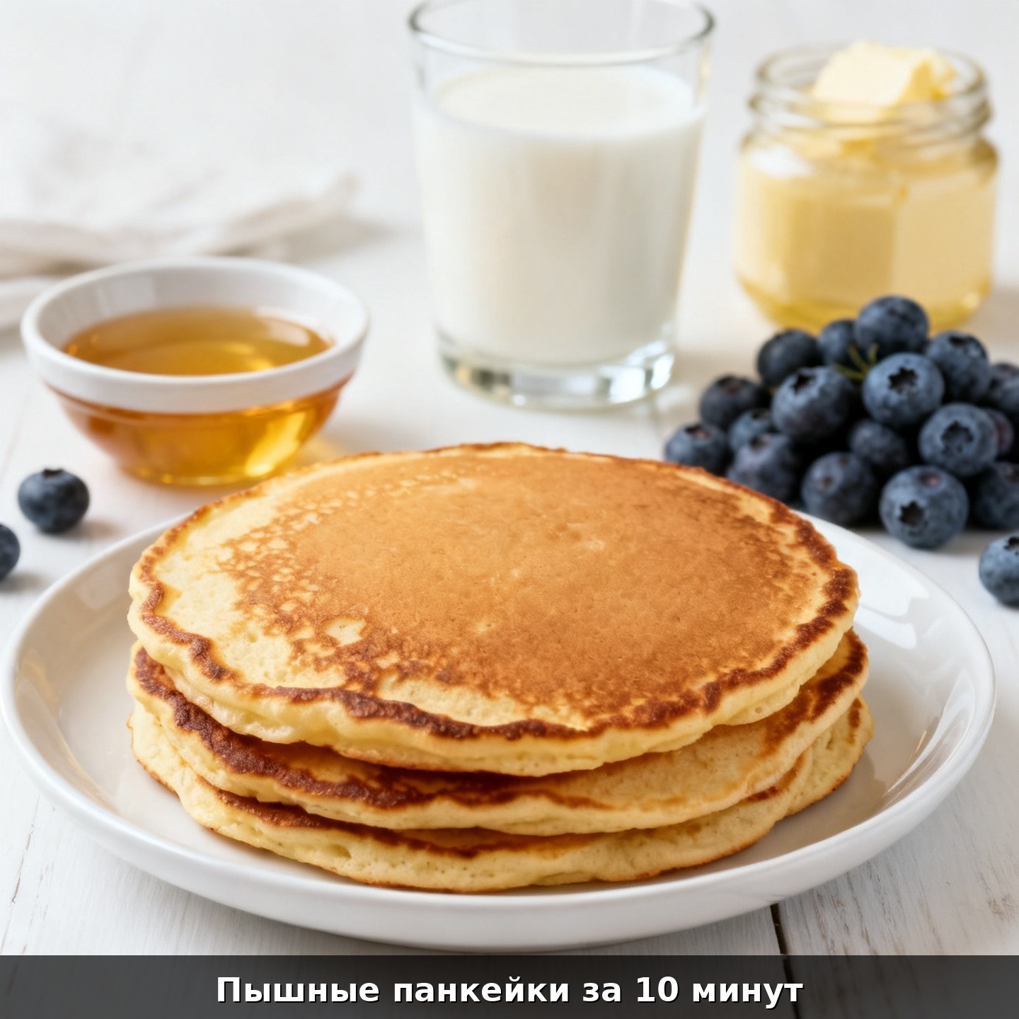 Пышные панкейки за 10 минут