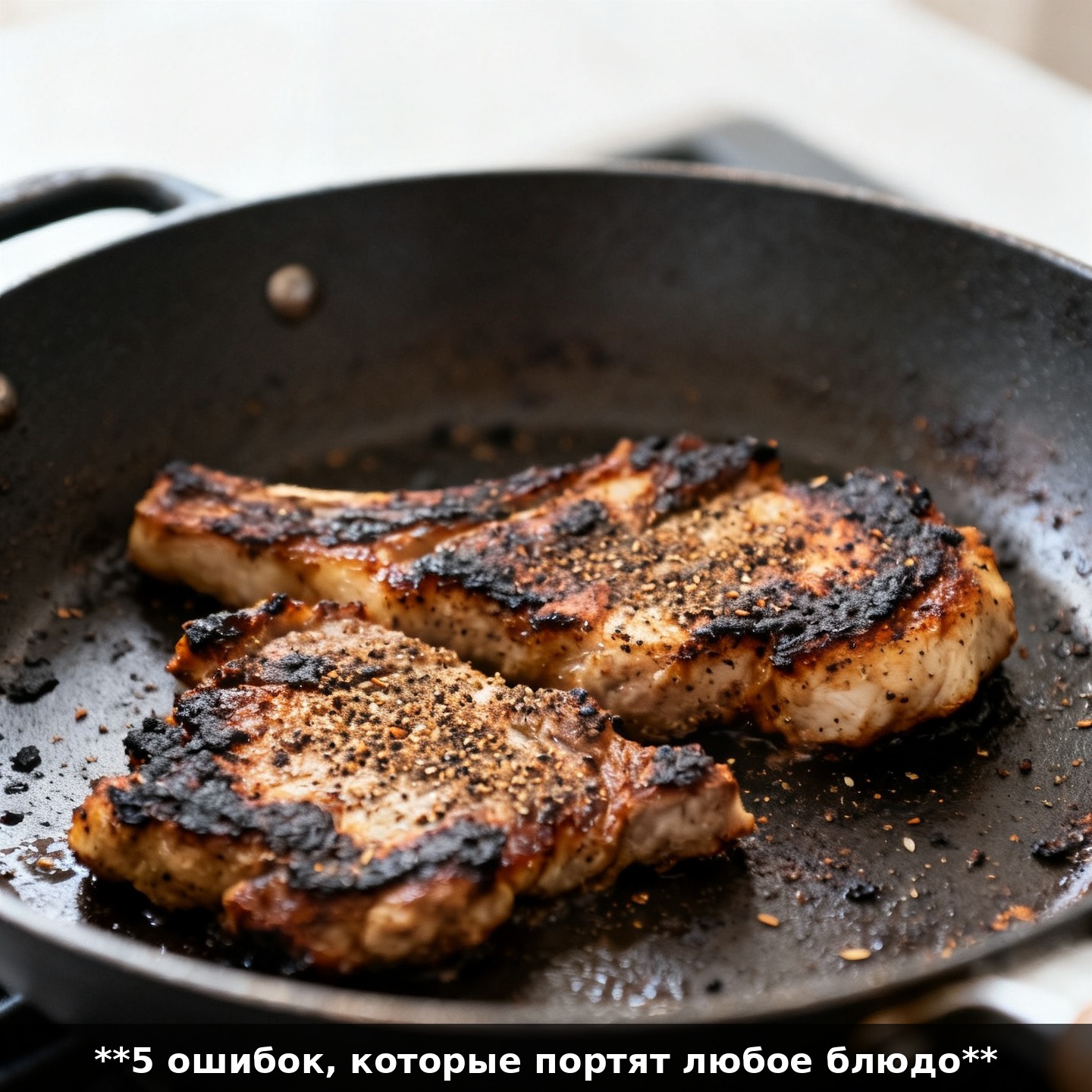 **5 ошибок, которые портят любое блюдо**