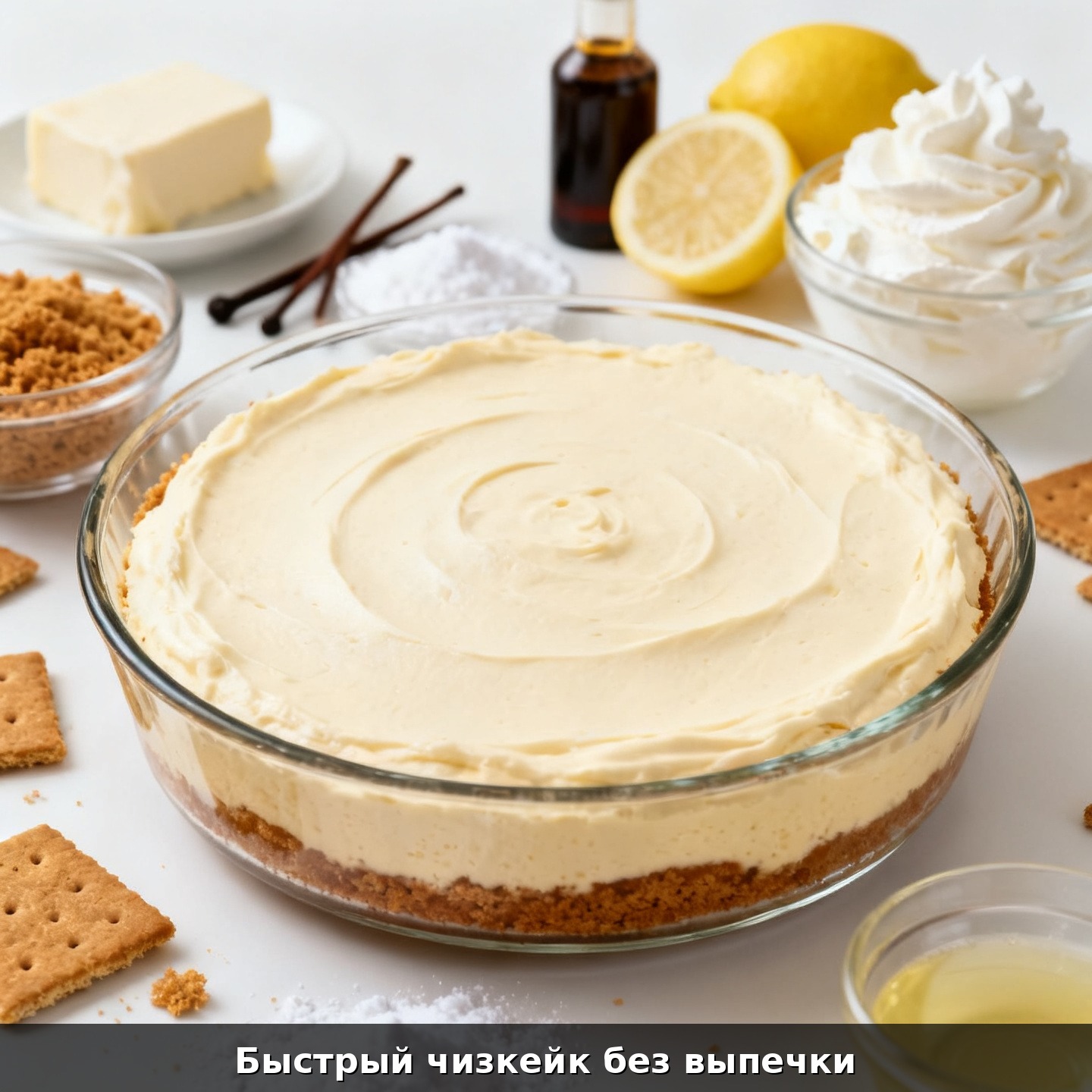 Быстрый чизкейк без выпечки