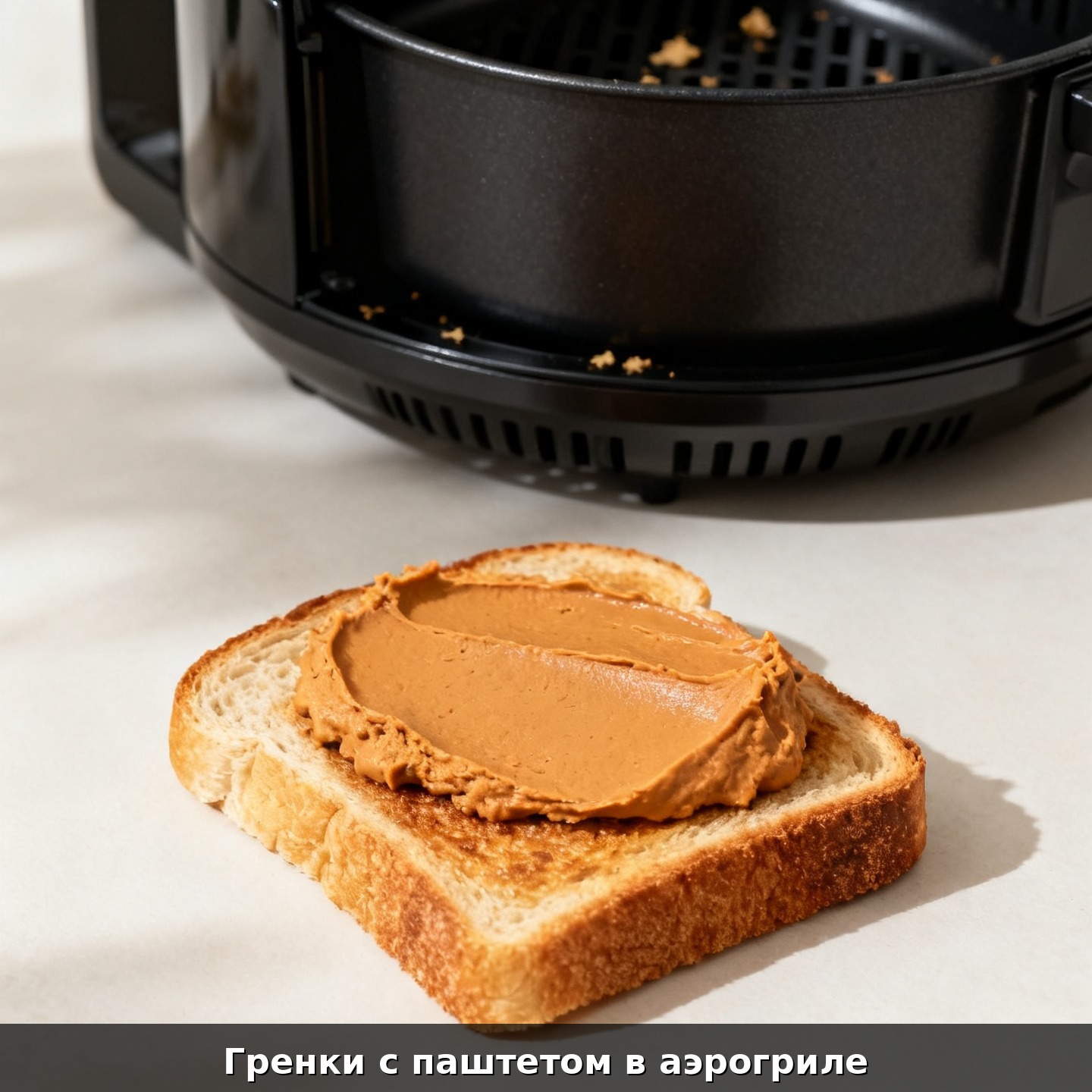 Гренки с паштетом в аэрогриле
