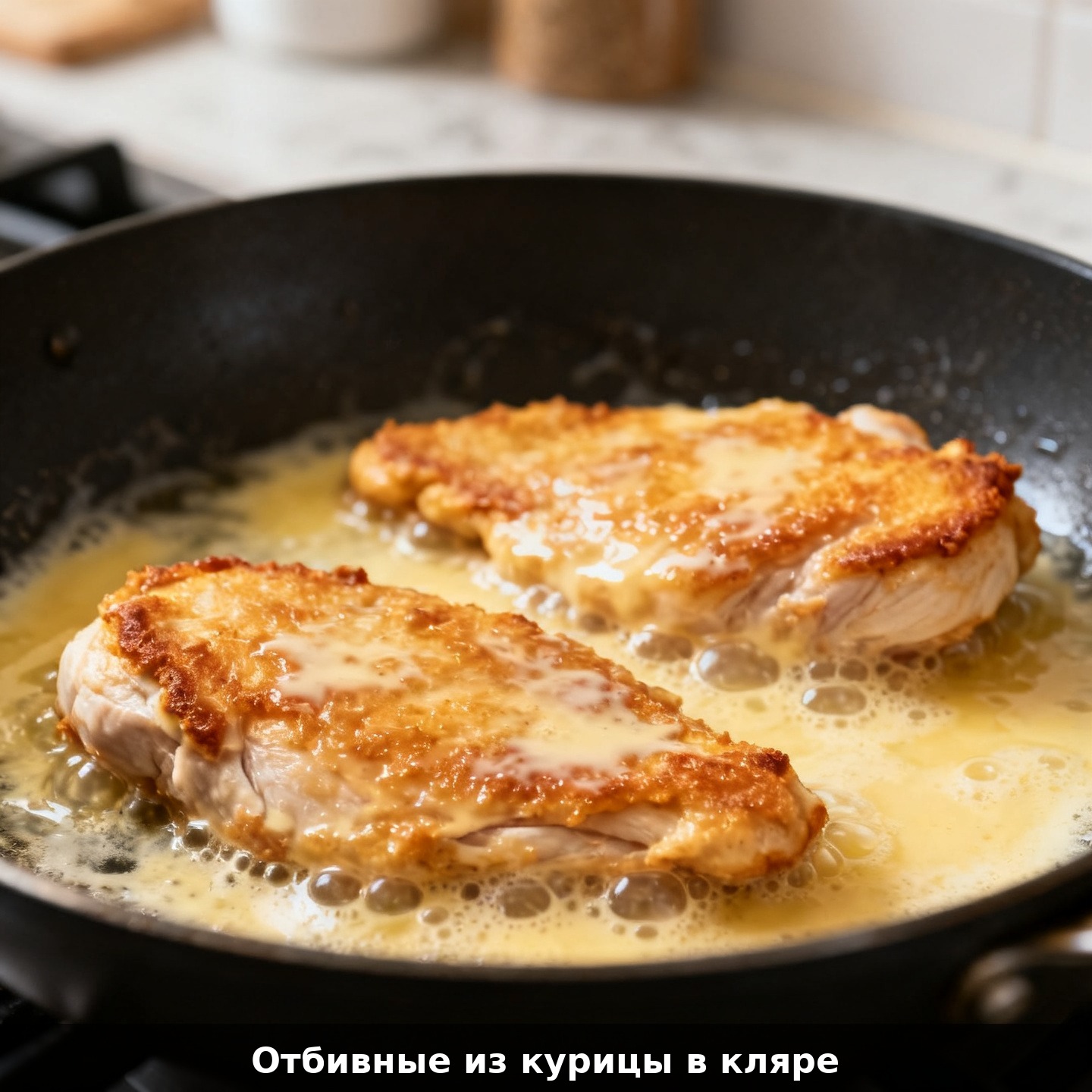 Отбивные из курицы в кляре