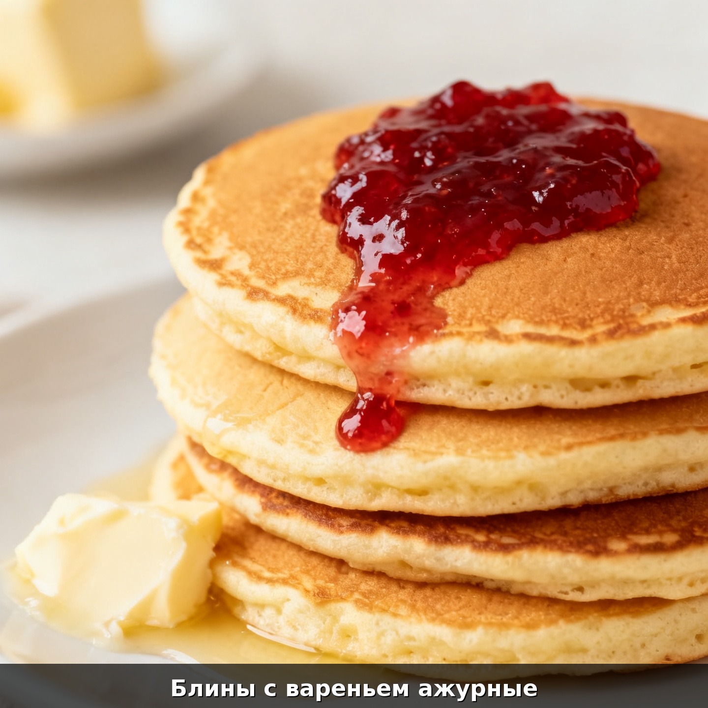 Блины с вареньем ажурные