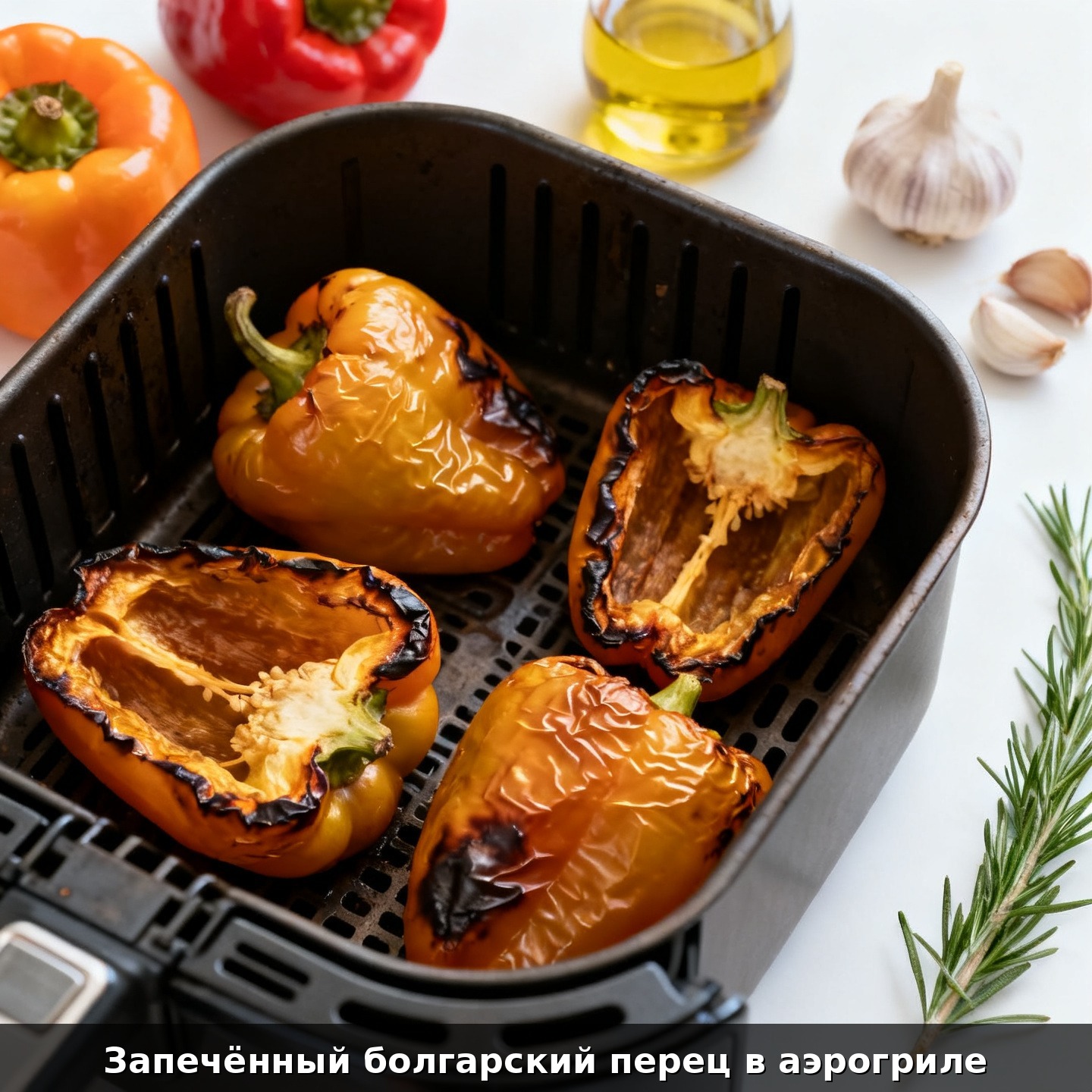 Запечённый болгарский перец в аэрогриле