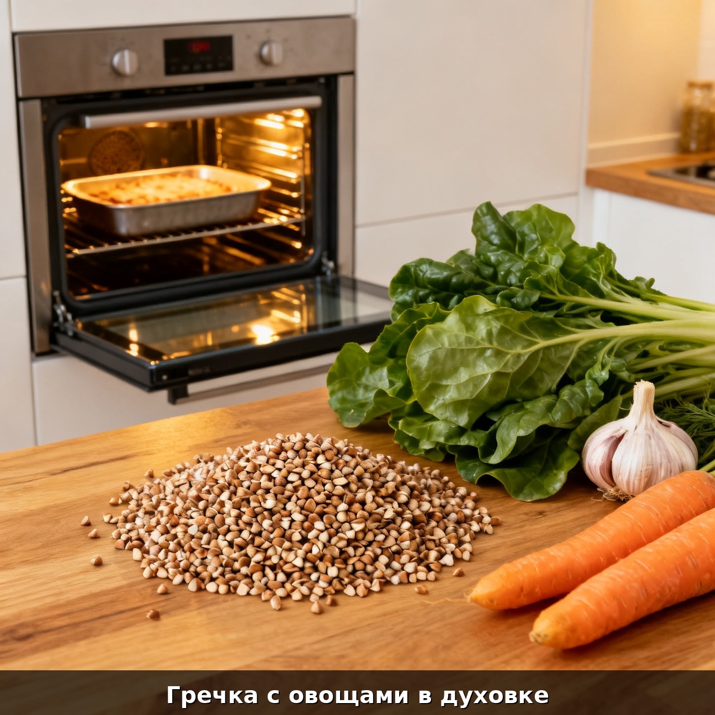 Гречка с овощами в духовке