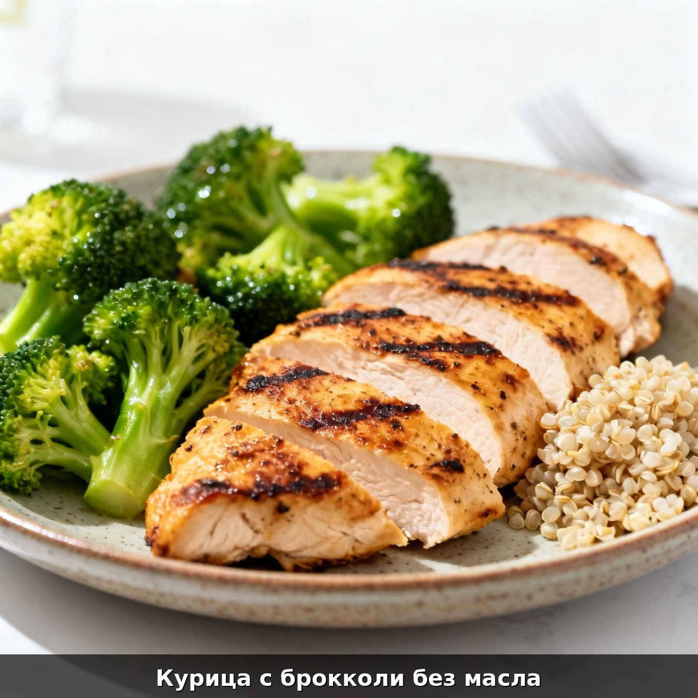 Курица с брокколи без масла