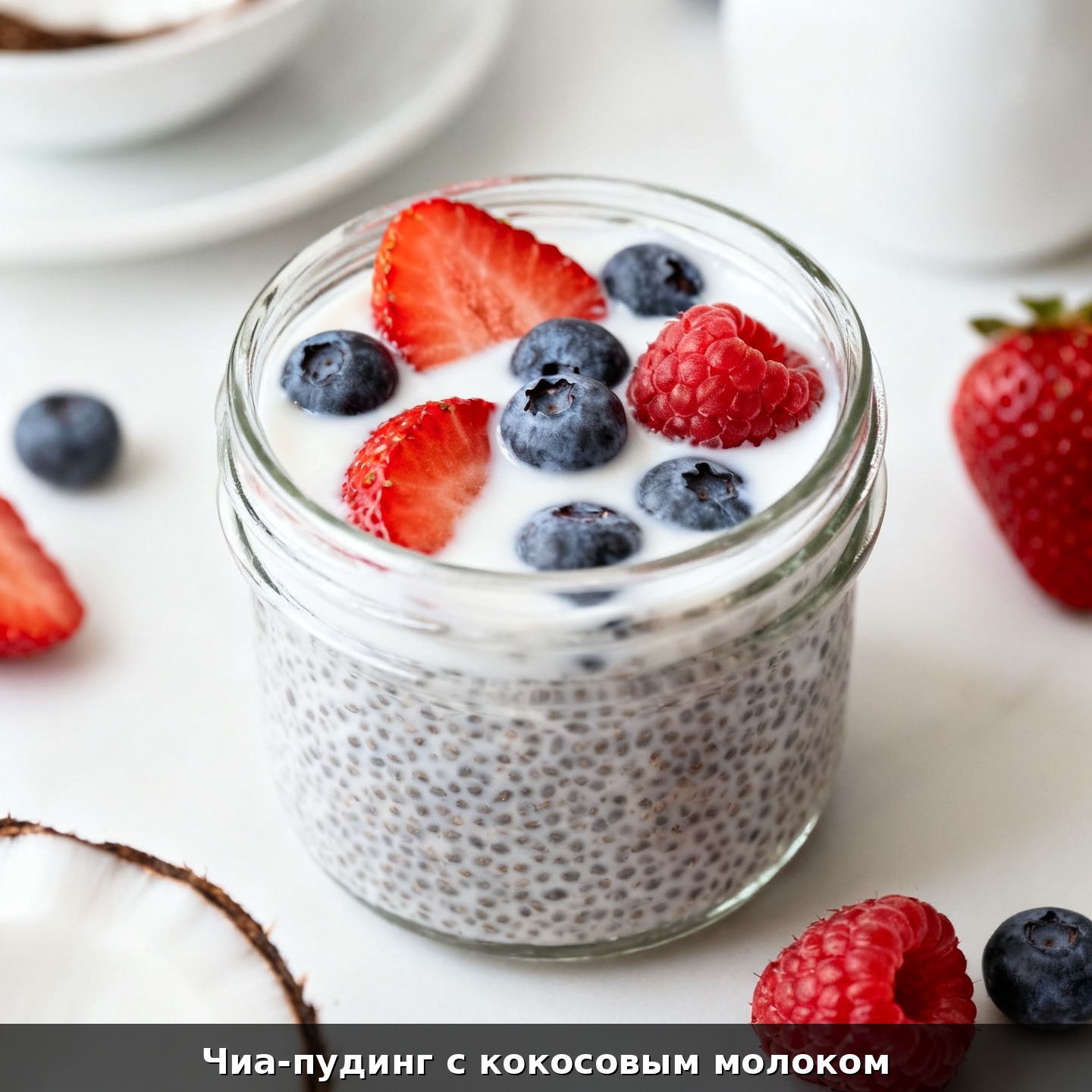 Чиа-пудинг с кокосовым молоком