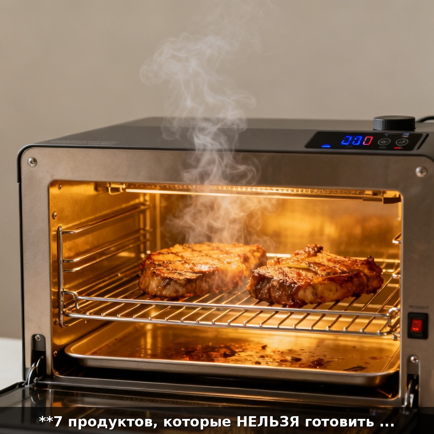 **7 продуктов, которые НЕЛЬЗЯ готовить в аэрогриле**