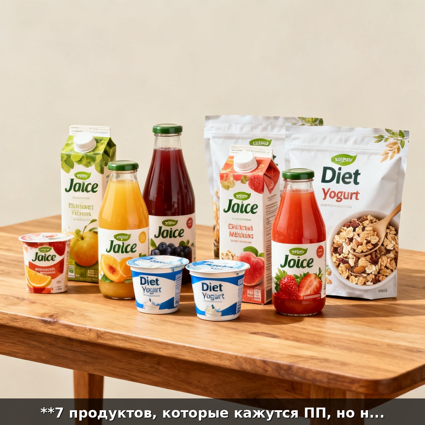 **7 продуктов, которые кажутся ПП, но на самом деле нет**