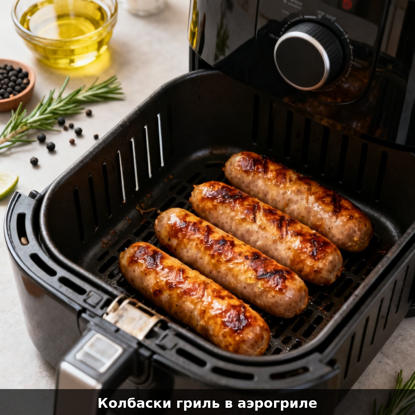 Колбаски гриль в аэрогриле