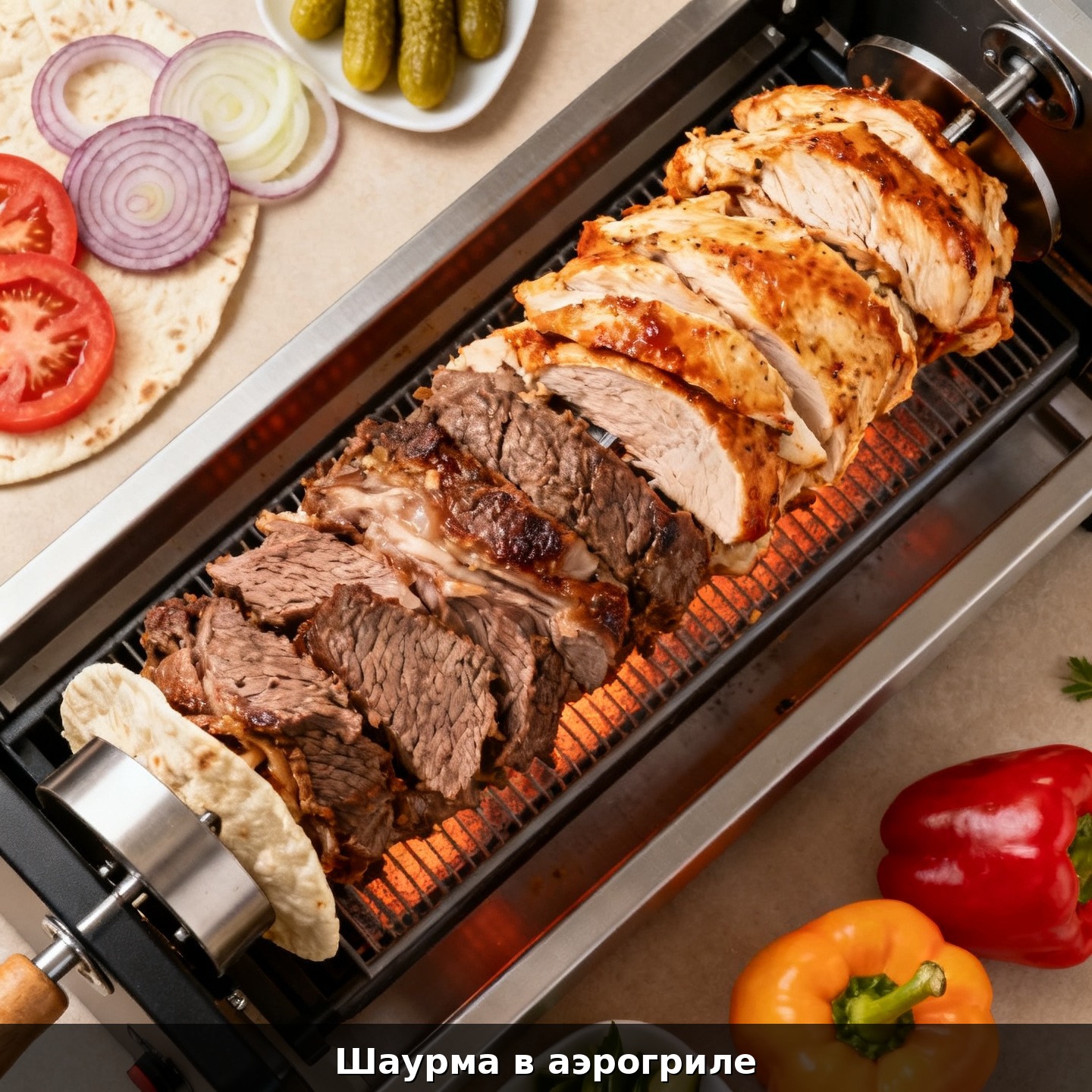 Шаурма в аэрогриле