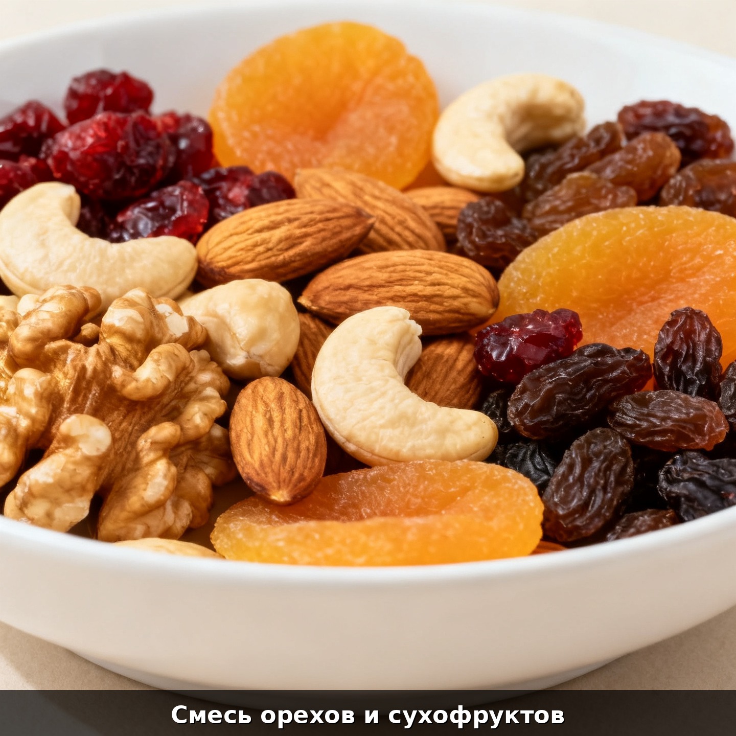 Смесь орехов и сухофруктов