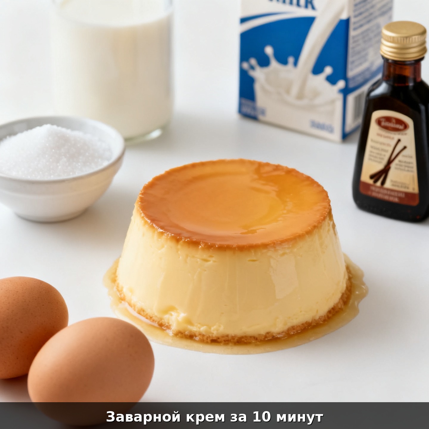 Заварной крем за 10 минут