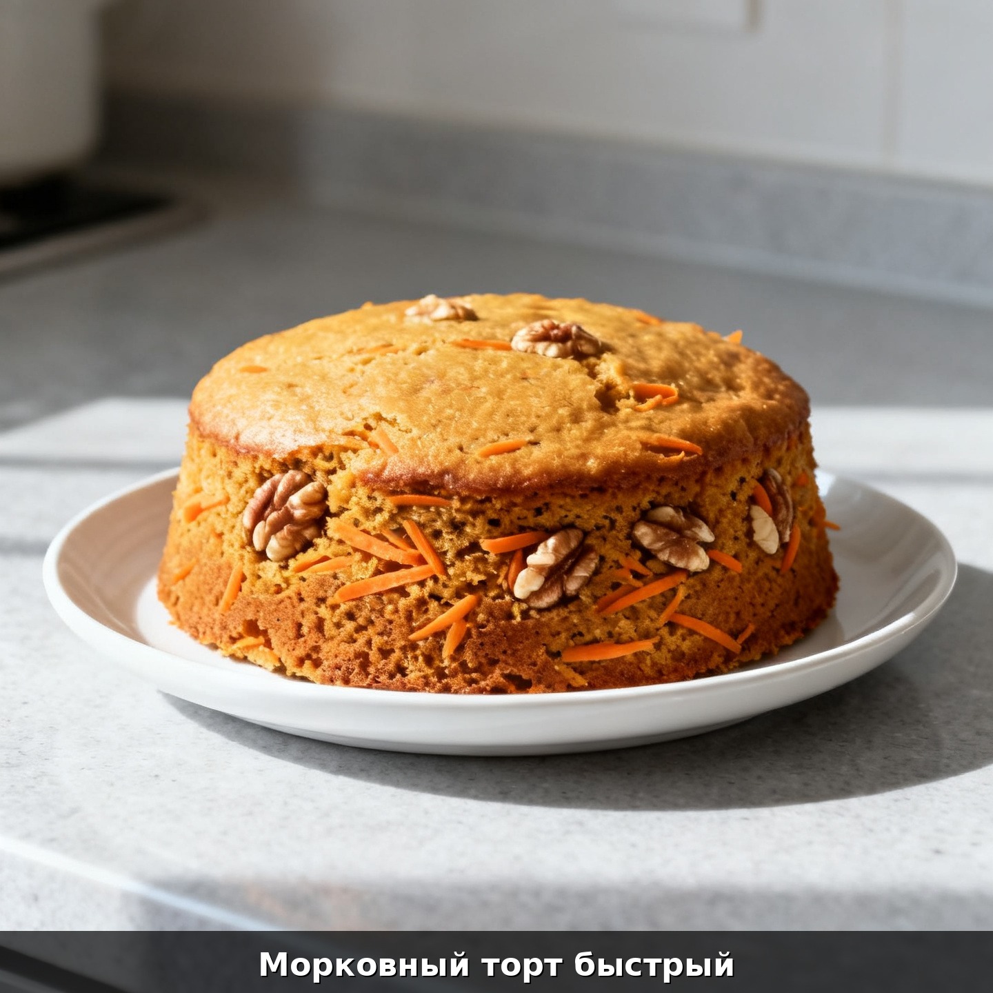Морковный торт быстрый