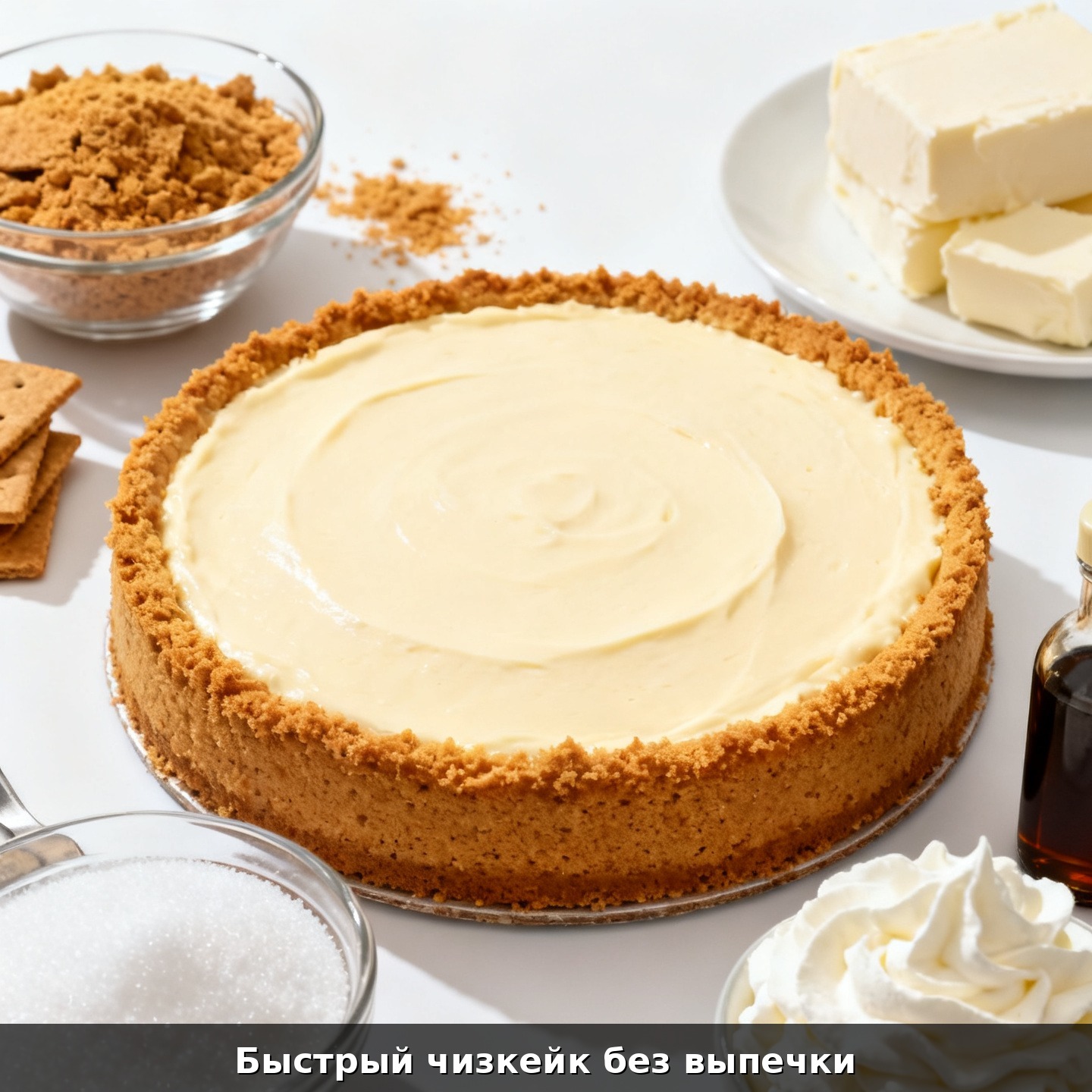 Быстрый чизкейк без выпечки