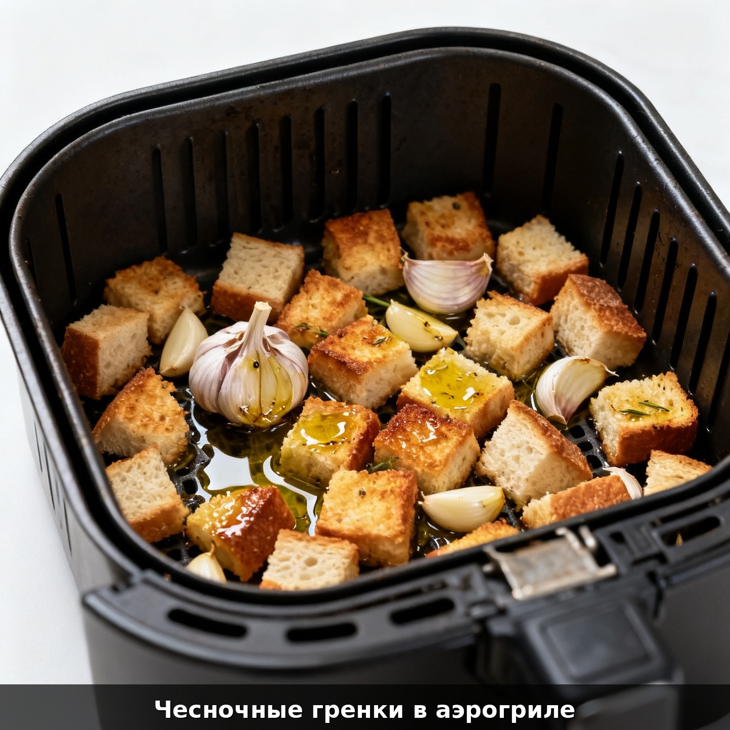 Чесночные гренки в аэрогриле