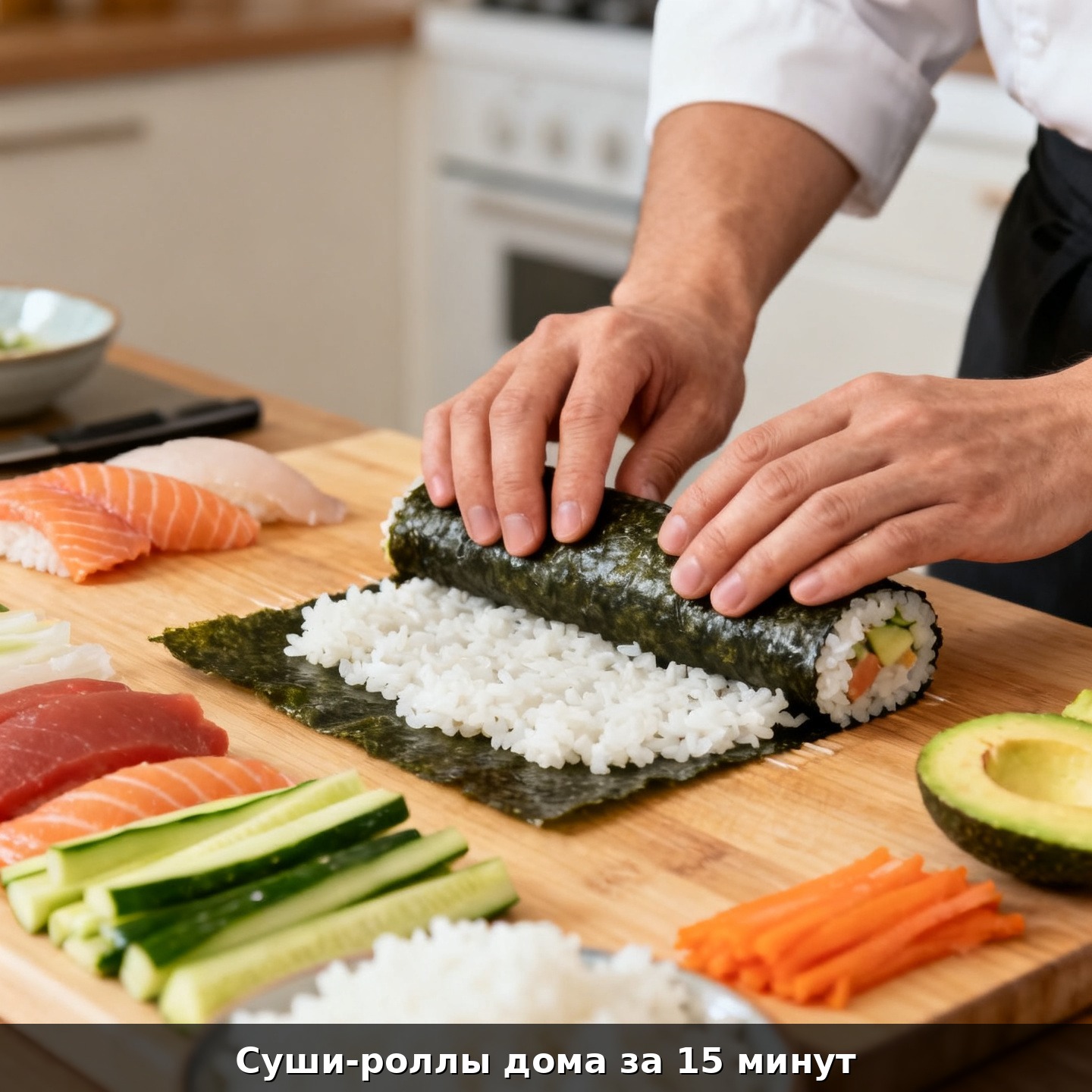 Суши-роллы дома за 15 минут