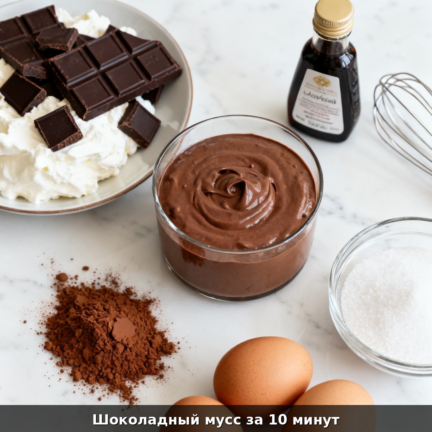 Шоколадный мусс за 10 минут