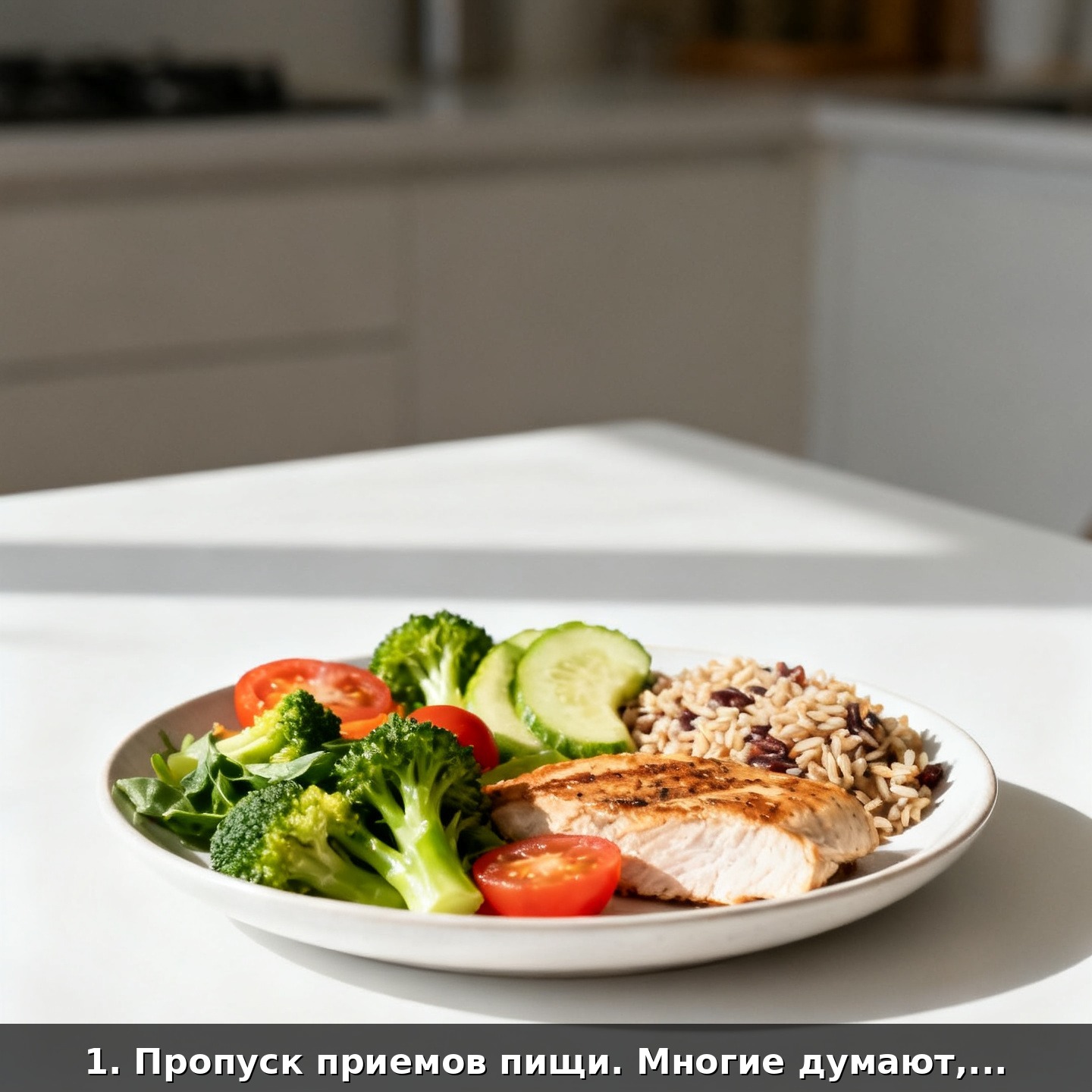 1. Пропуск приемов пищи. Многие думают, что, если не поесть, то быстрее похудеют. На самом деле, это замедляет метаболизм и приводит к перееданию.