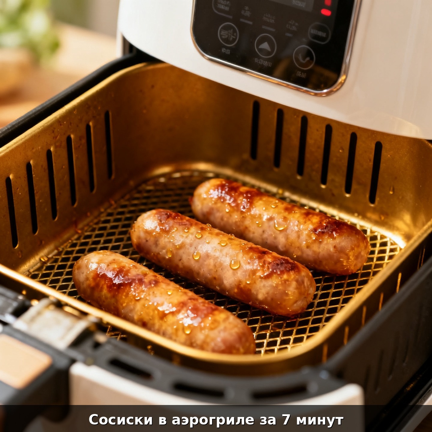 Сосиски в аэрогриле за 7 минут