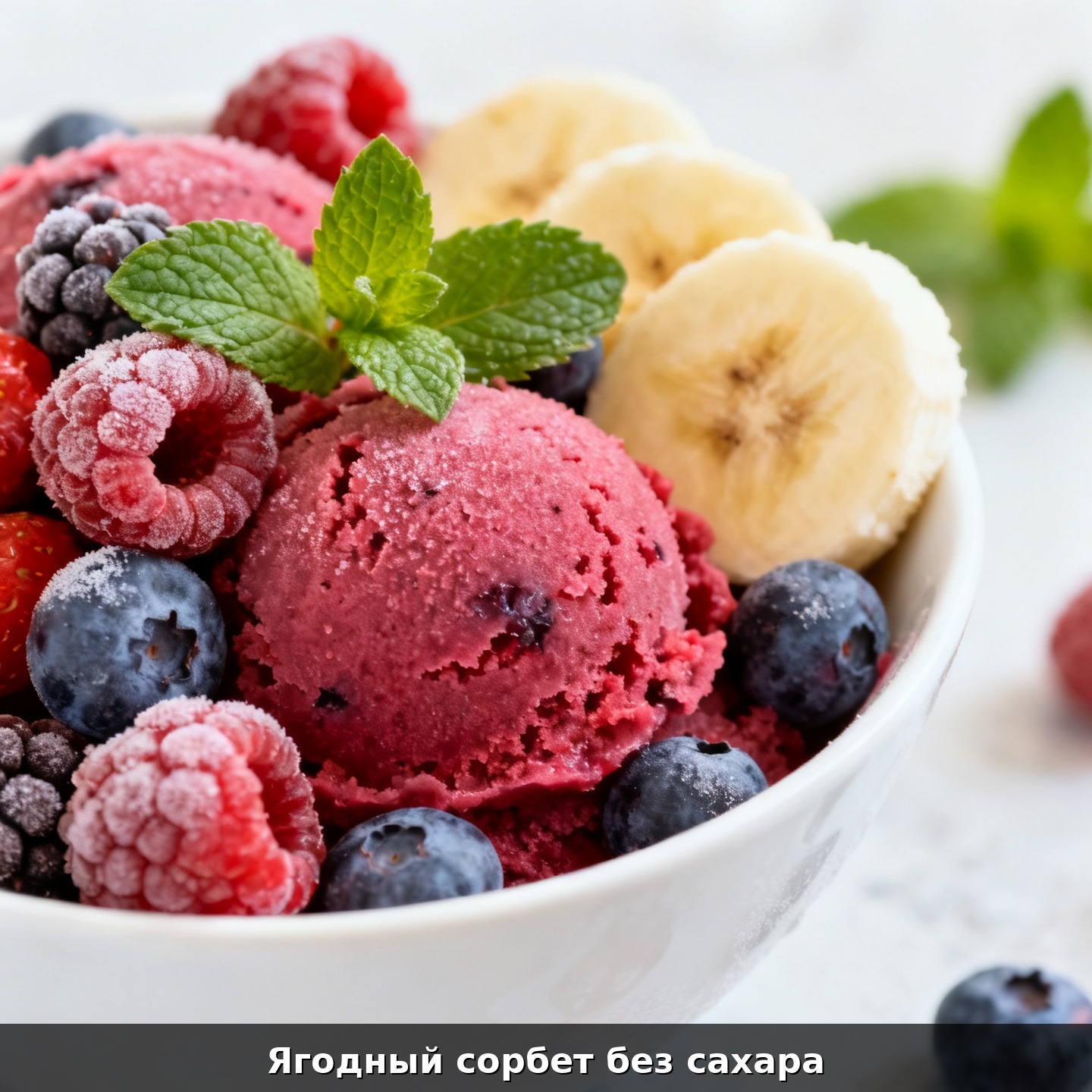 Ягодный сорбет без сахара