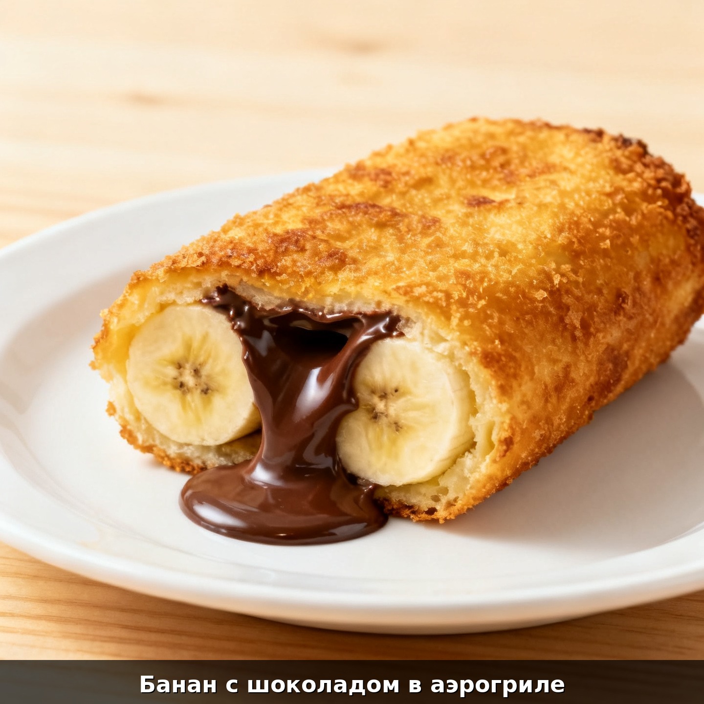 Банан с шоколадом в аэрогриле