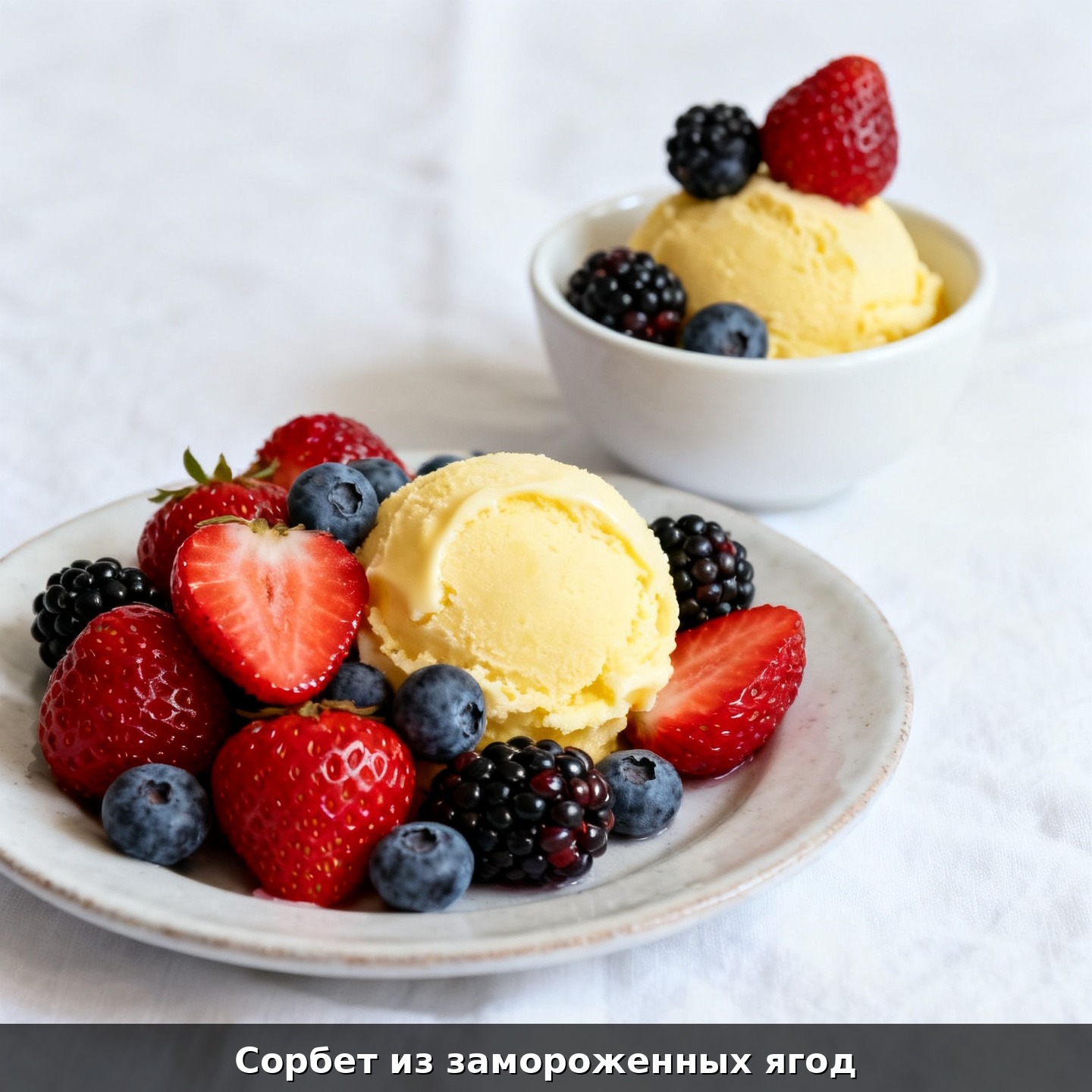 Сорбет из замороженных ягод
